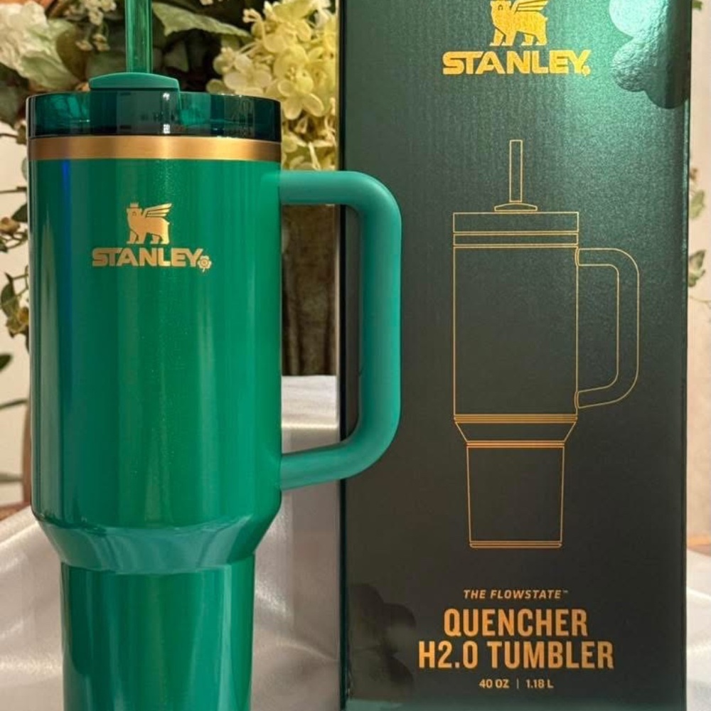 Limited Edition 2025 St Patrick’s Green Stanley 40oz Tumbler
